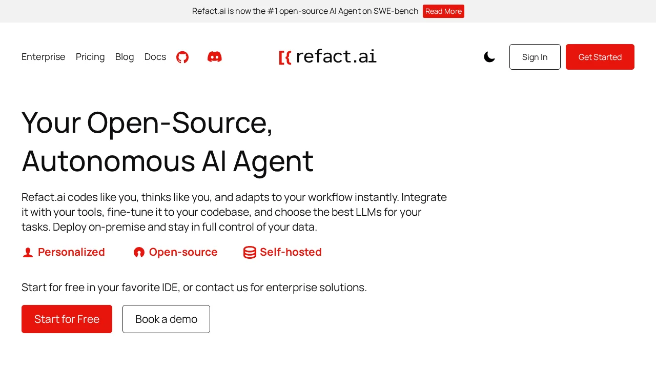 Refact screenshot 1