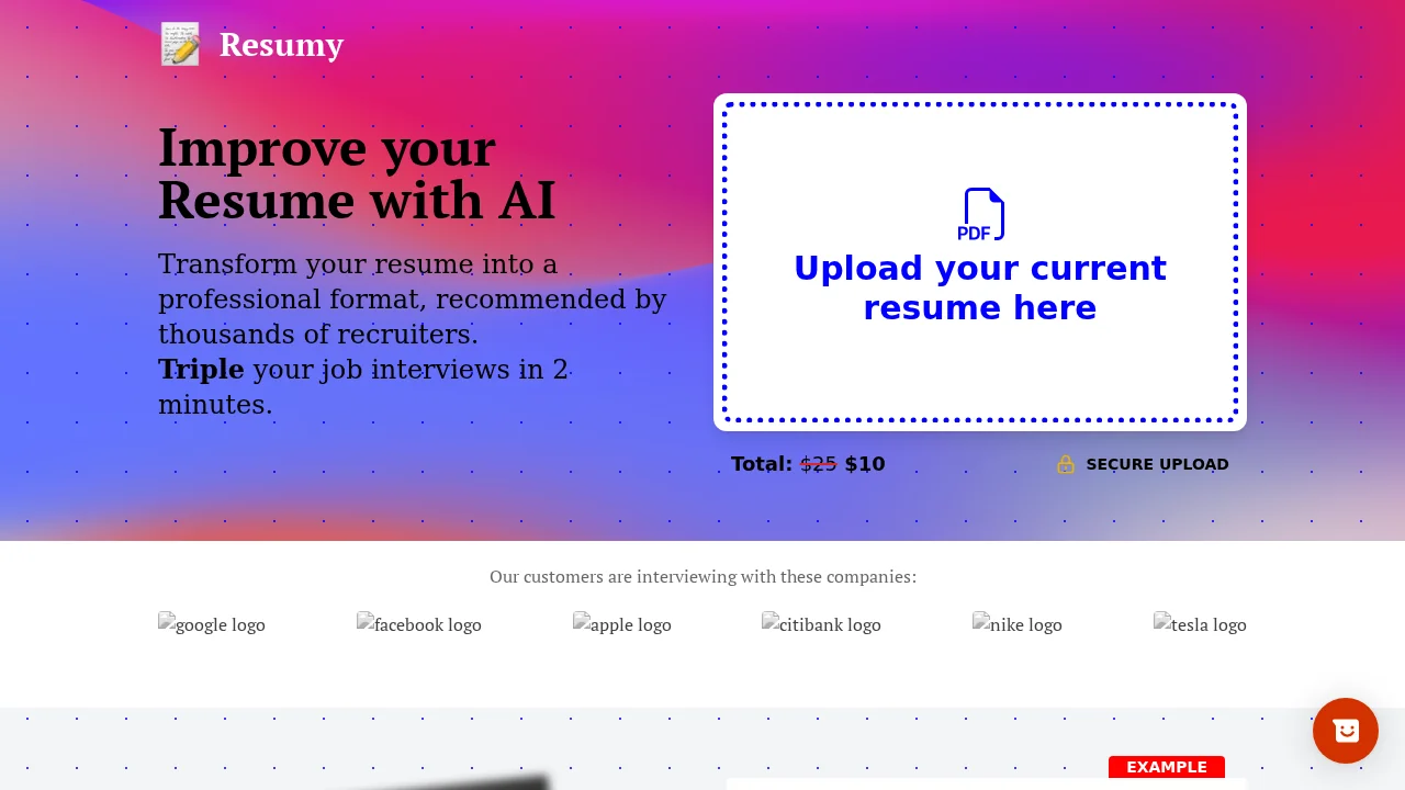 Resumy screenshot 1