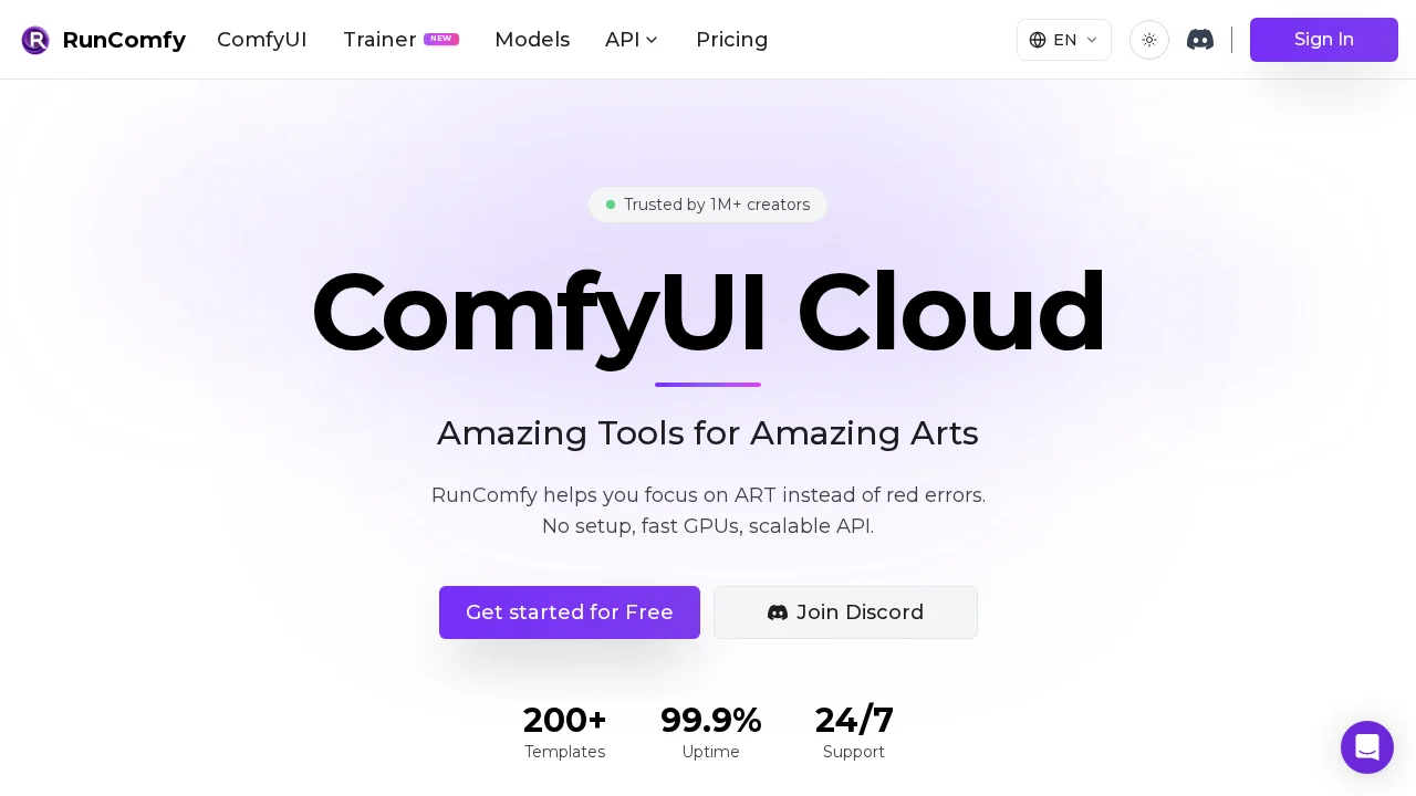 RunComfy screenshot 1