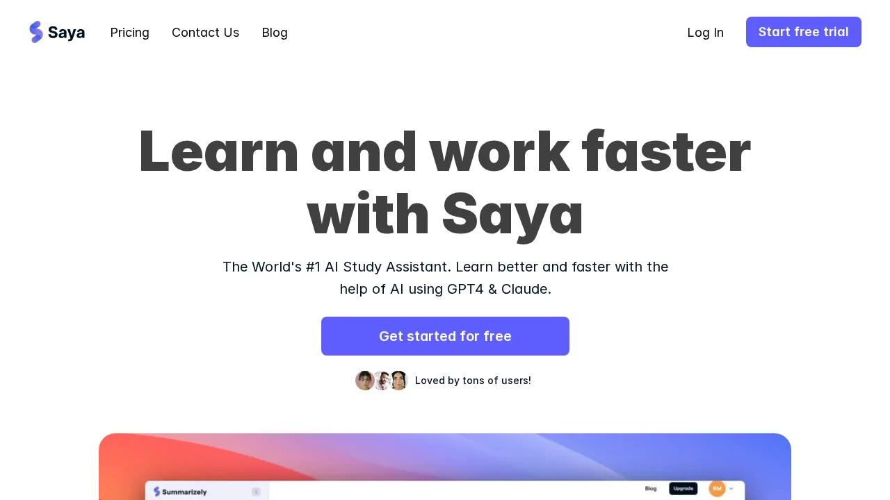 Saya screenshot 1