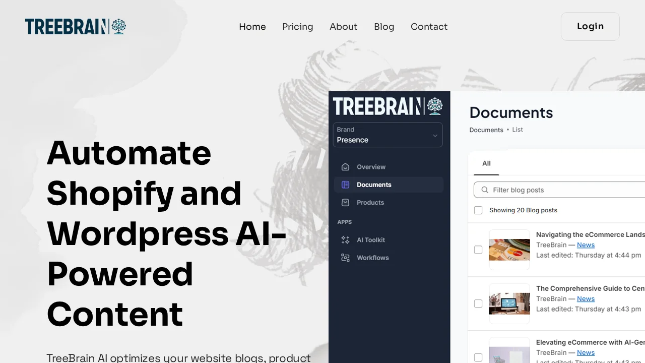 TreeBrain screenshot 1