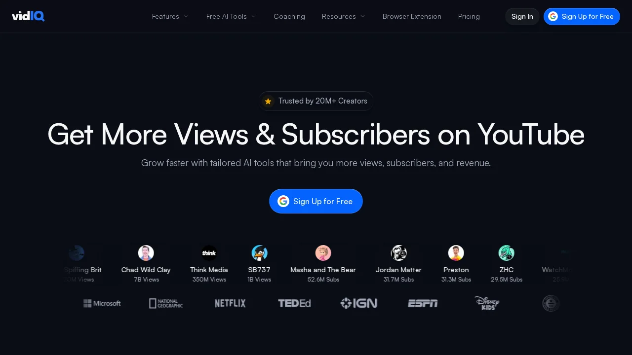 vidIQ screenshot 1