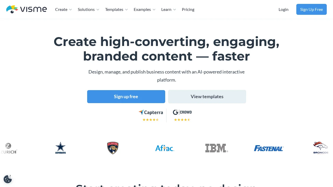 Visme screenshot 1