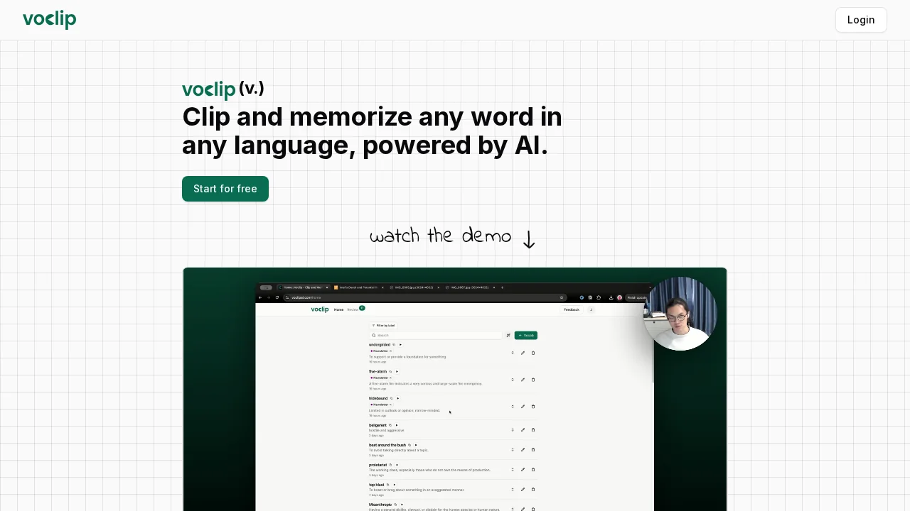 Voclip screenshot 1