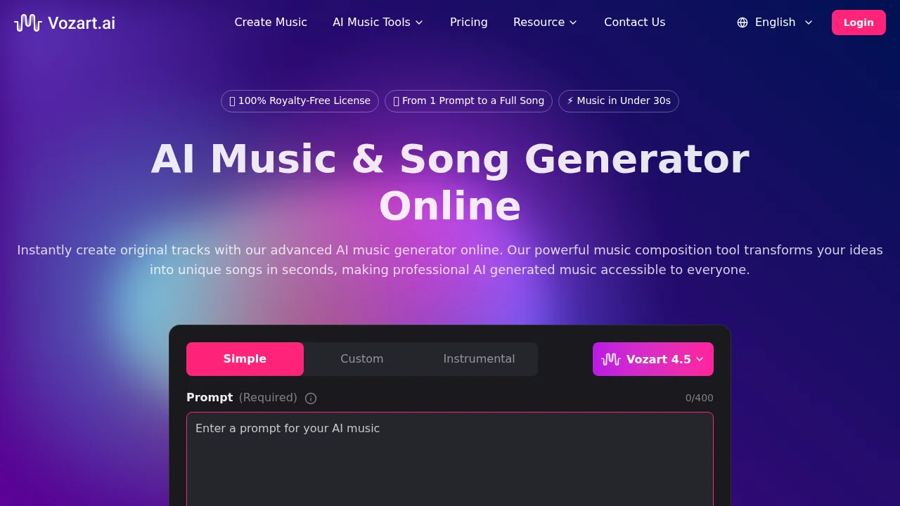 Vozart screenshot 1
