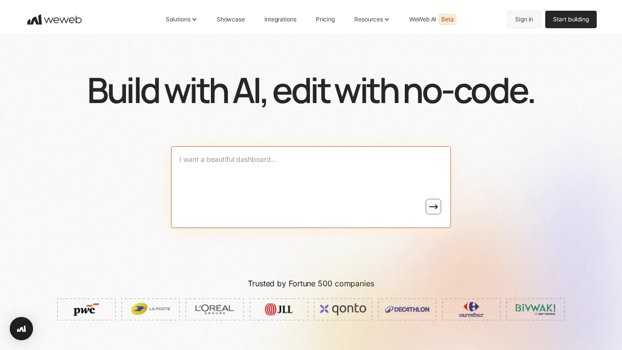 WeWeb screenshot 1