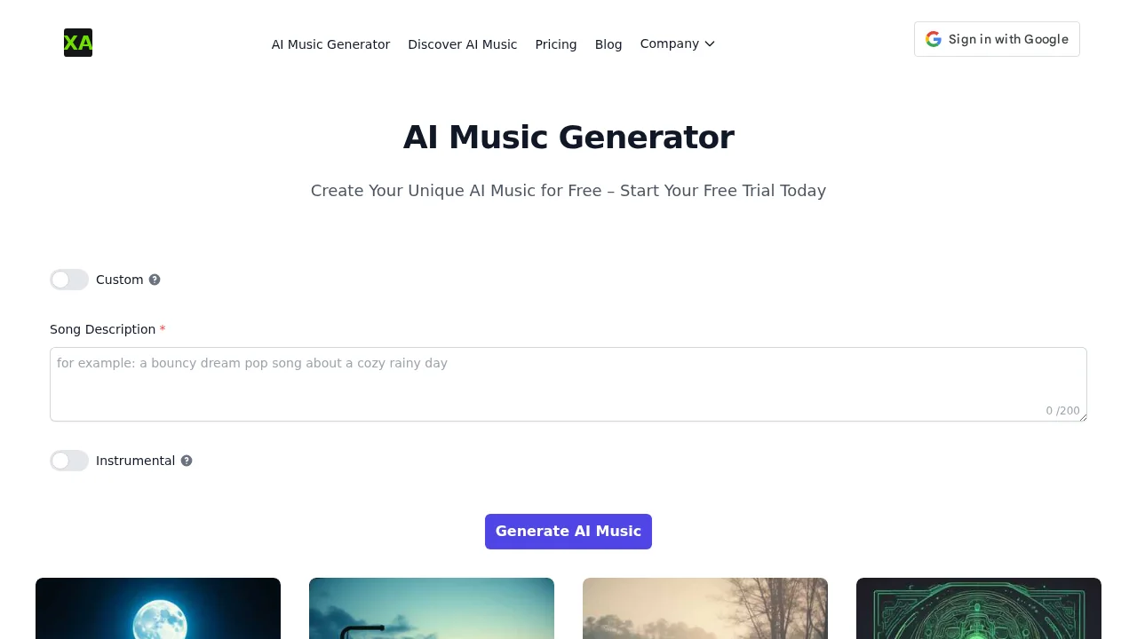 XA AI Music screenshot 1